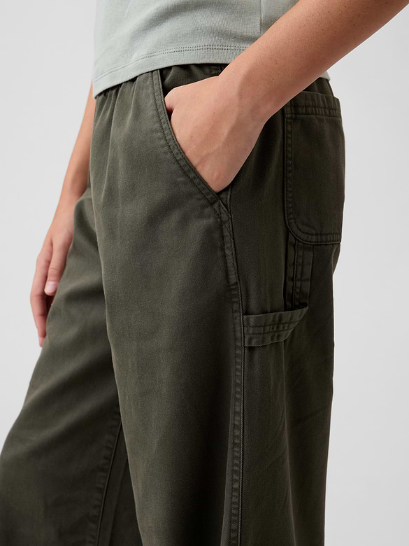Kids Easy Wide-Leg Utility Pants