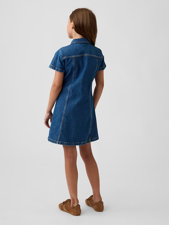 Kids Denim Shirtdress