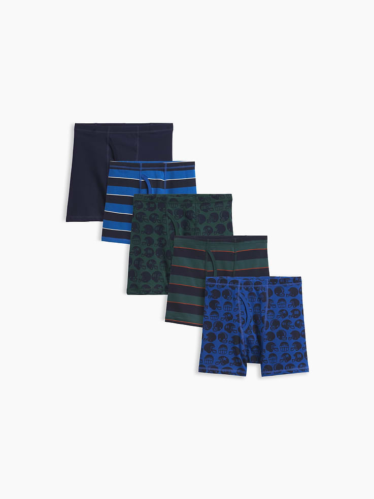 Image number 1 showing, Kids Organic Stretch Cotton Briefs (5-Pack)
