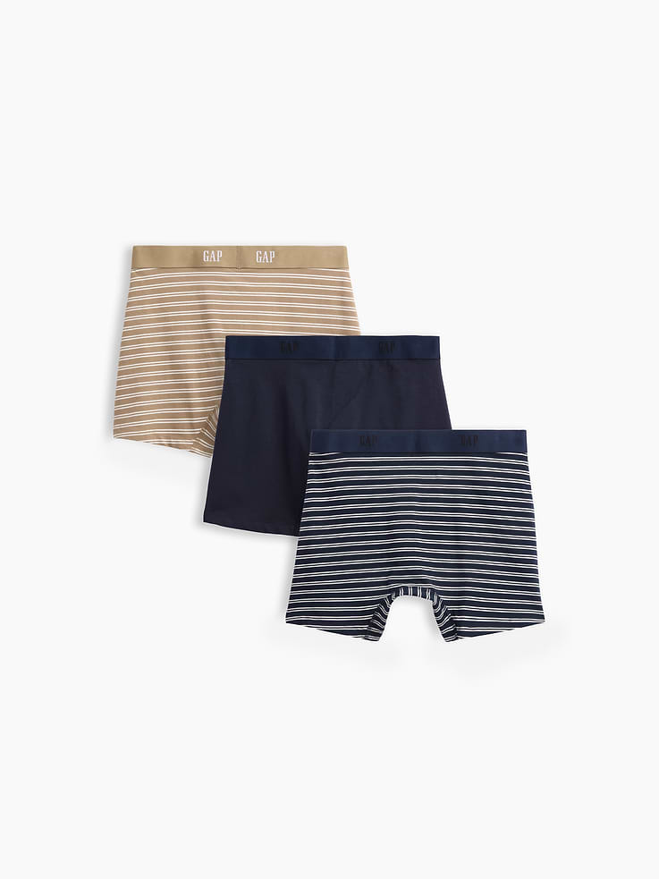 Image number 3 showing, 5" Organic Stretch Cotton Boxer Briefs (3-Pack)