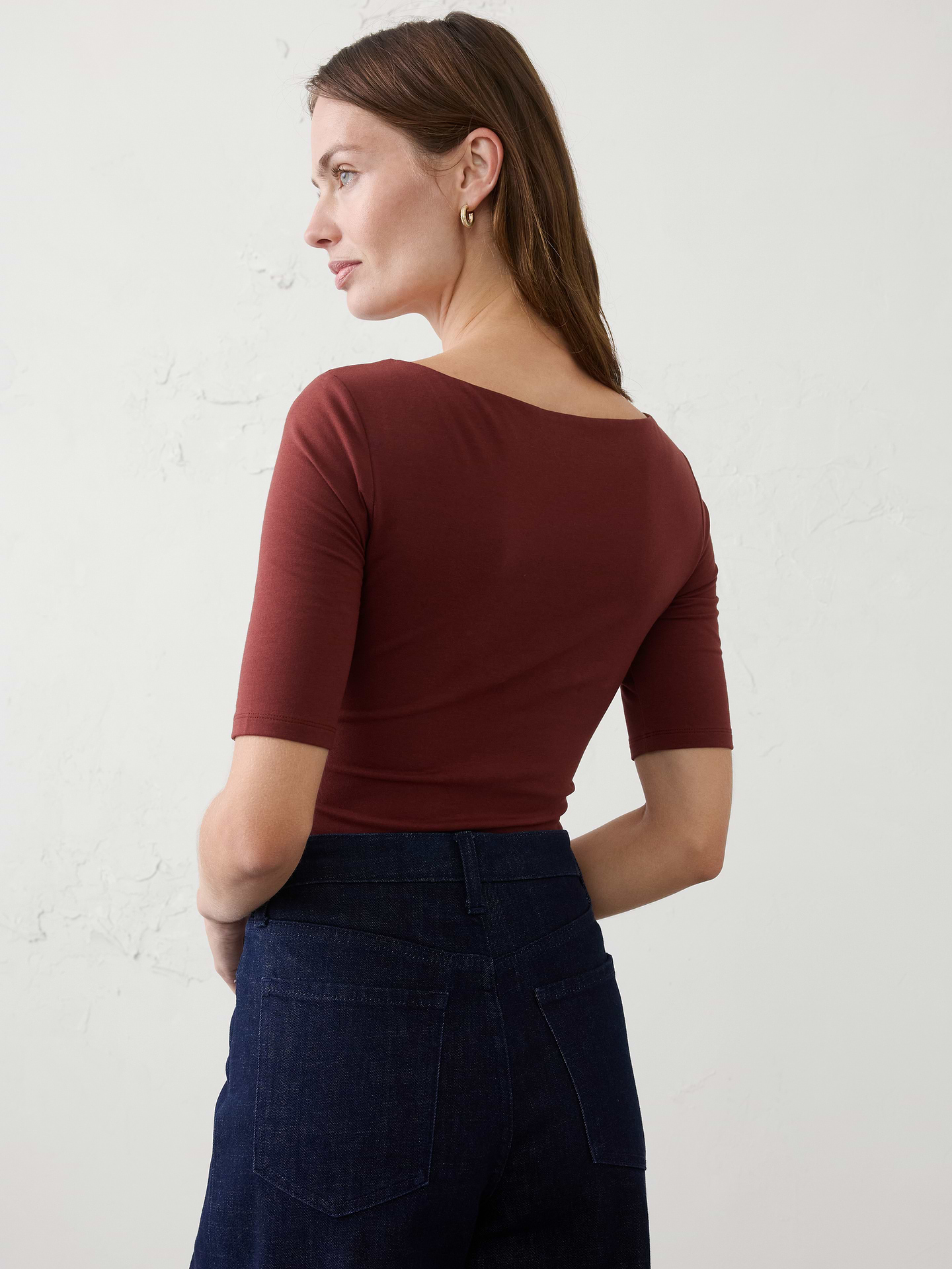 Image number 8 showing, Soft Stretch Elbow-Sleeve Top