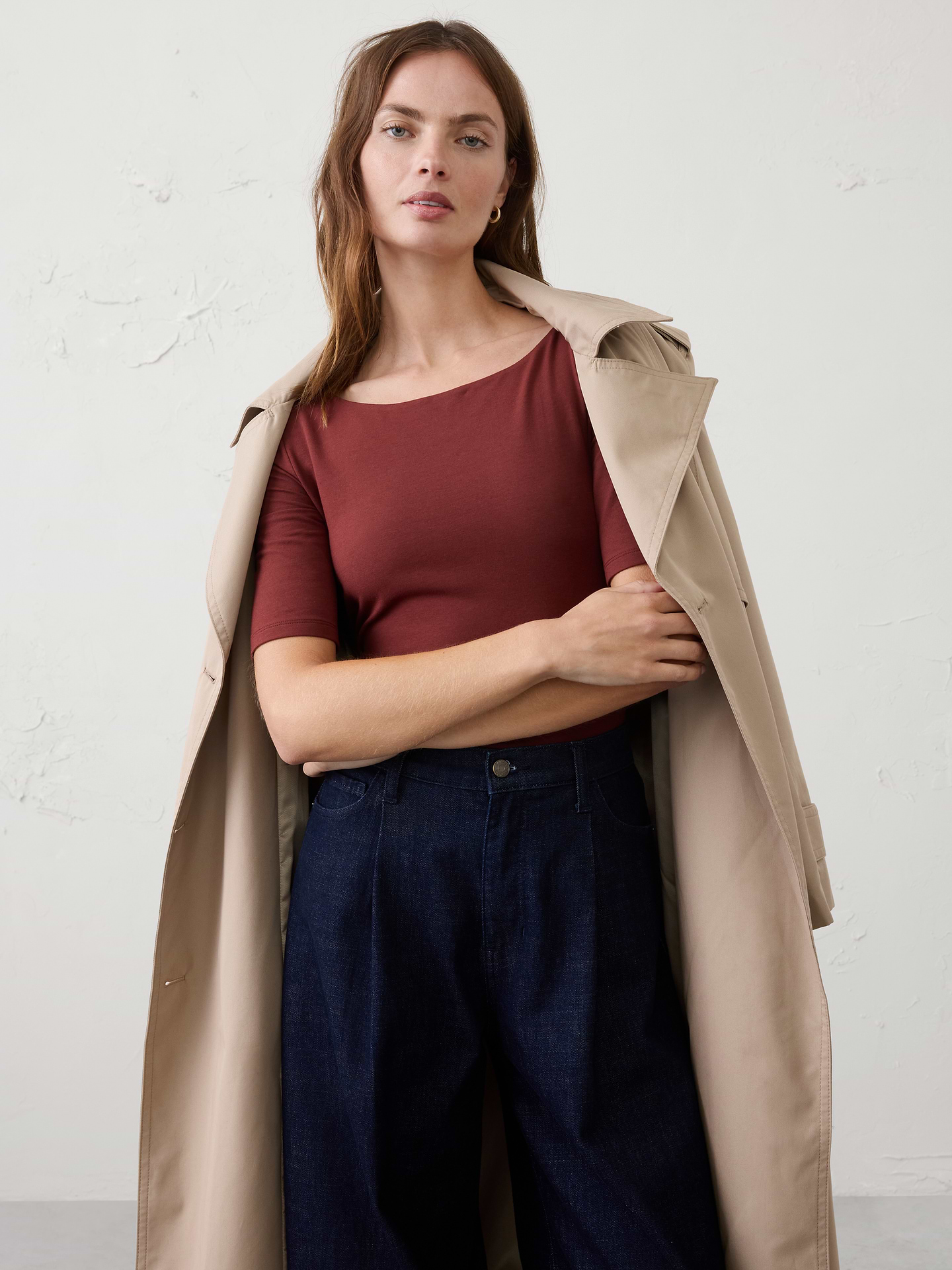 Image number 3 showing, Soft Stretch Elbow-Sleeve Top
