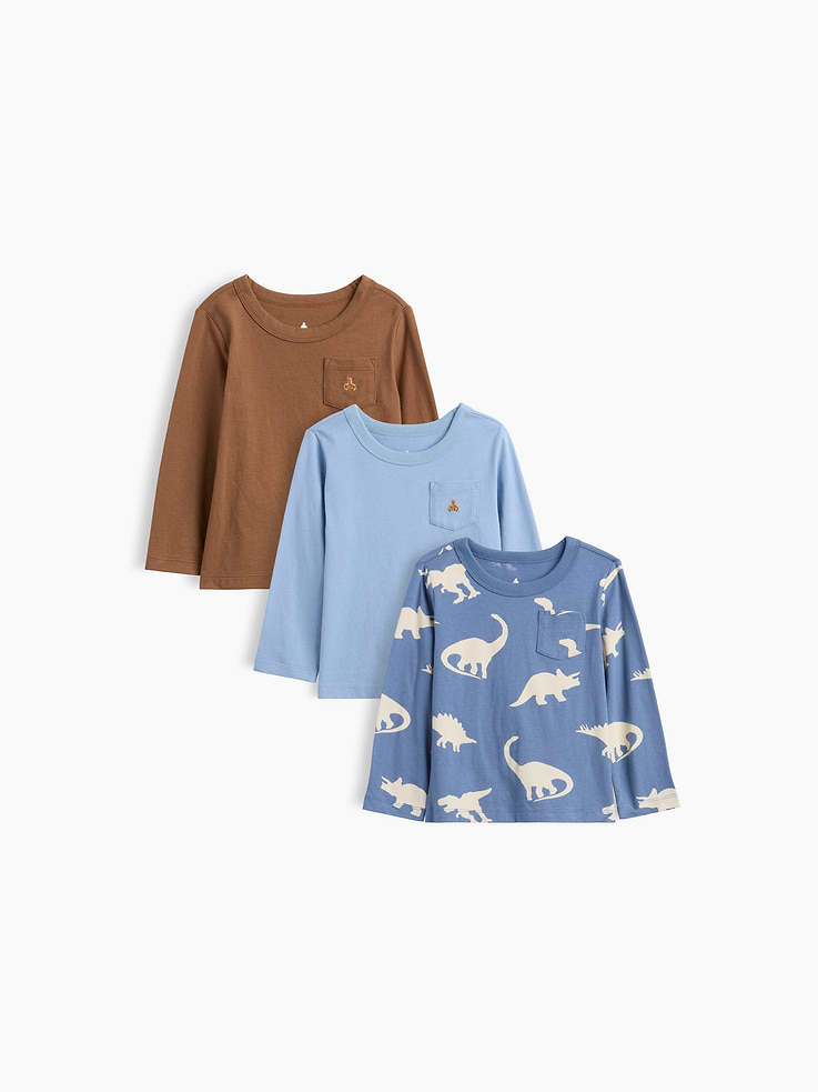 Image number 1 showing, Baby & Toddler Mix & Match Pocket T-Shirt (3-Pack)