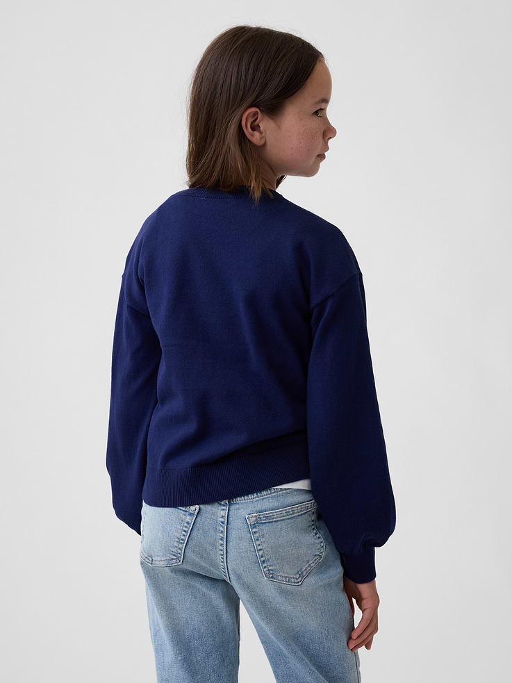 Image 3 of 4, Kids Relaxed Intarsia Sweater