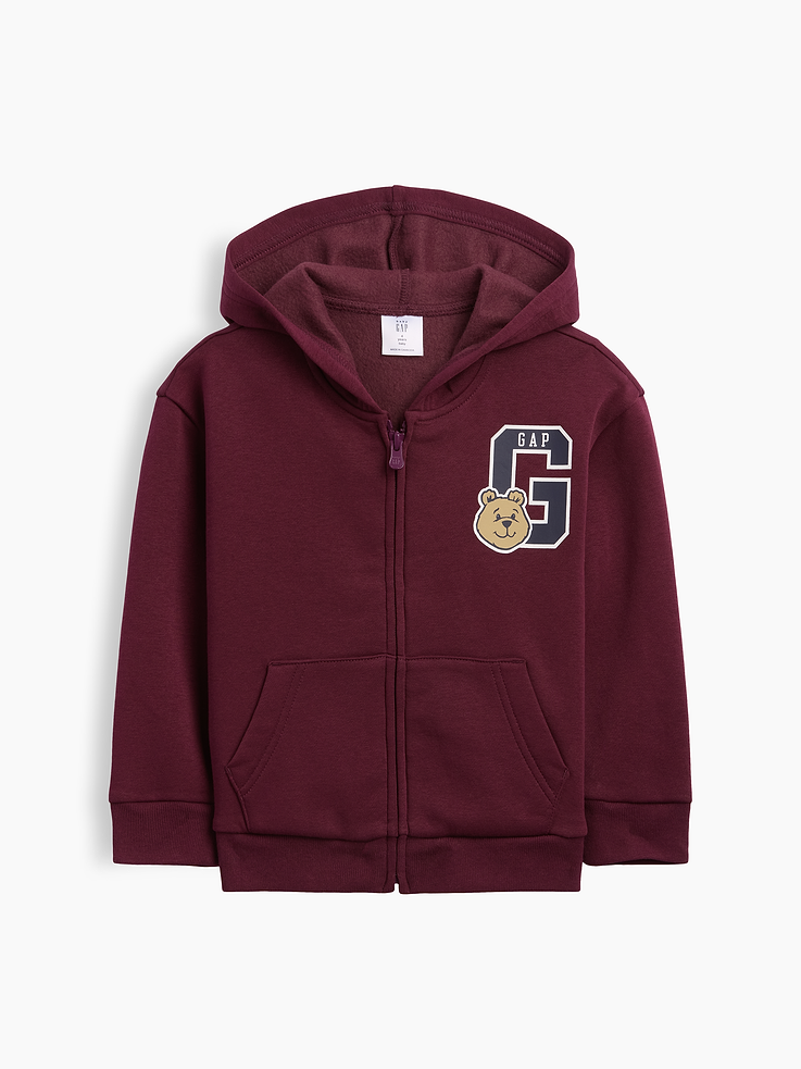 Image number 1 showing, babyGap Relaxed Brannan Bear Logo Zip Hoodie