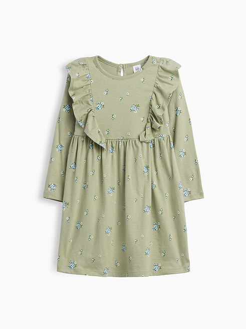 green dress gap babyGap Ruffle bestselling-gift2