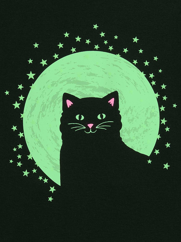 babyGap Glow-in-the-Dark Halloween Cat PJ Set
