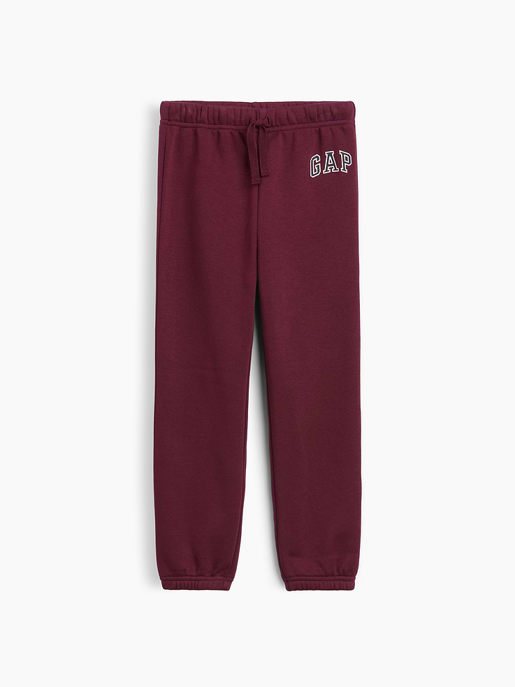 Image 1 of 3, This product is made with/contains 23% recycled polyester. Compared to virgin materials, using recycled materials helps reduce resource use and waste., Soft, comfy fleece., Drawcord ties at elasticized waist are functional for sizes 2T-5T., Gap logo at hip., Select styles have allover print., Product #1178974