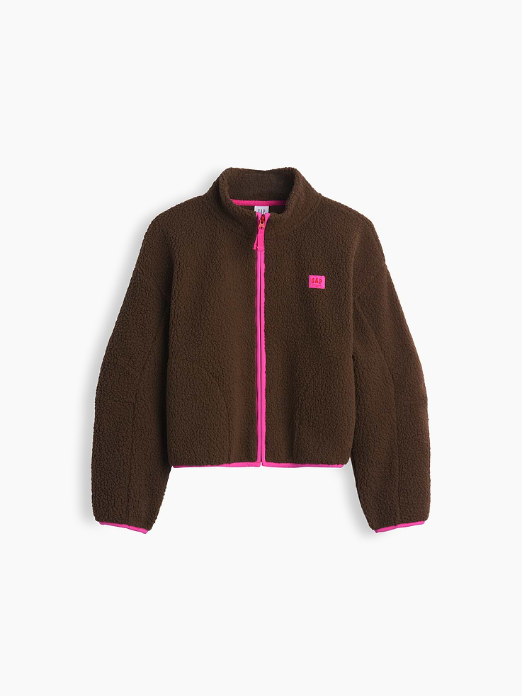 L'image numéro 2 présente Veste décontractée en sherpa pour Enfant