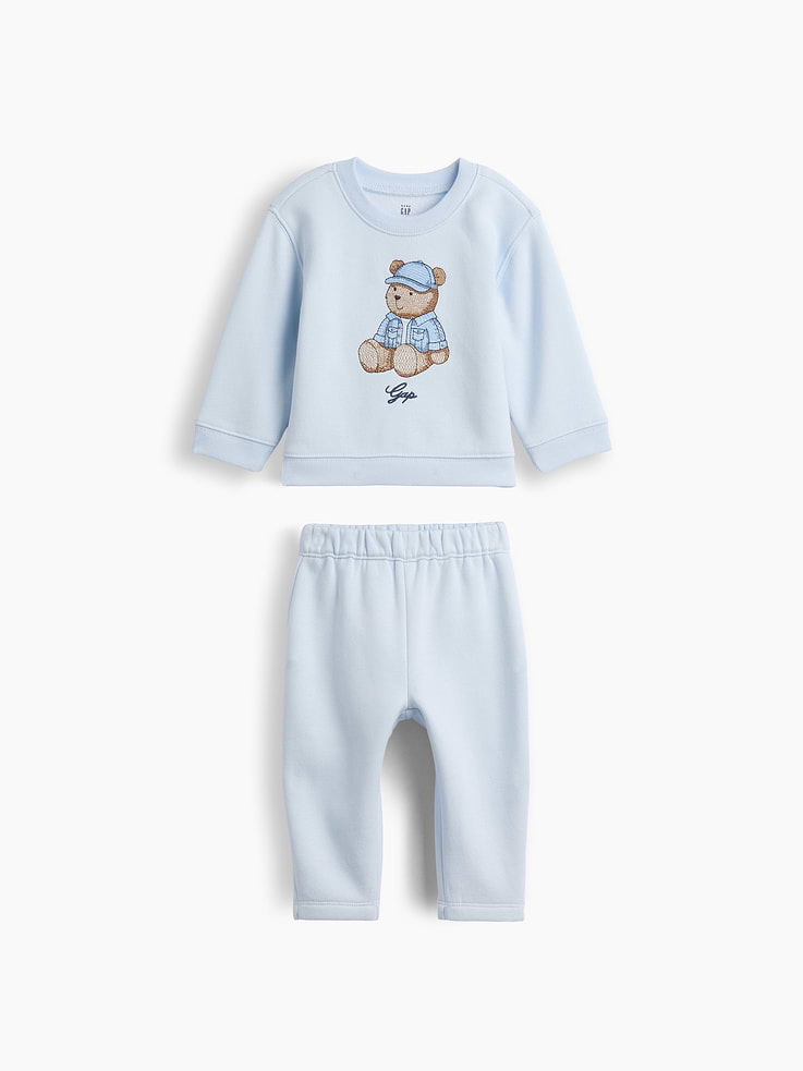 Image number 1 showing, Baby VintageSoft Brannan Bear Sweat Set