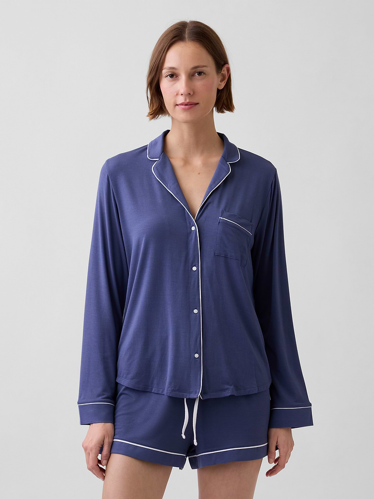 L'image numéro 1 présente Haut de pyjama en modal PureDouceur
