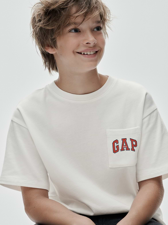 Kids Heavyweight Relaxed Gap Logo T-Shirt