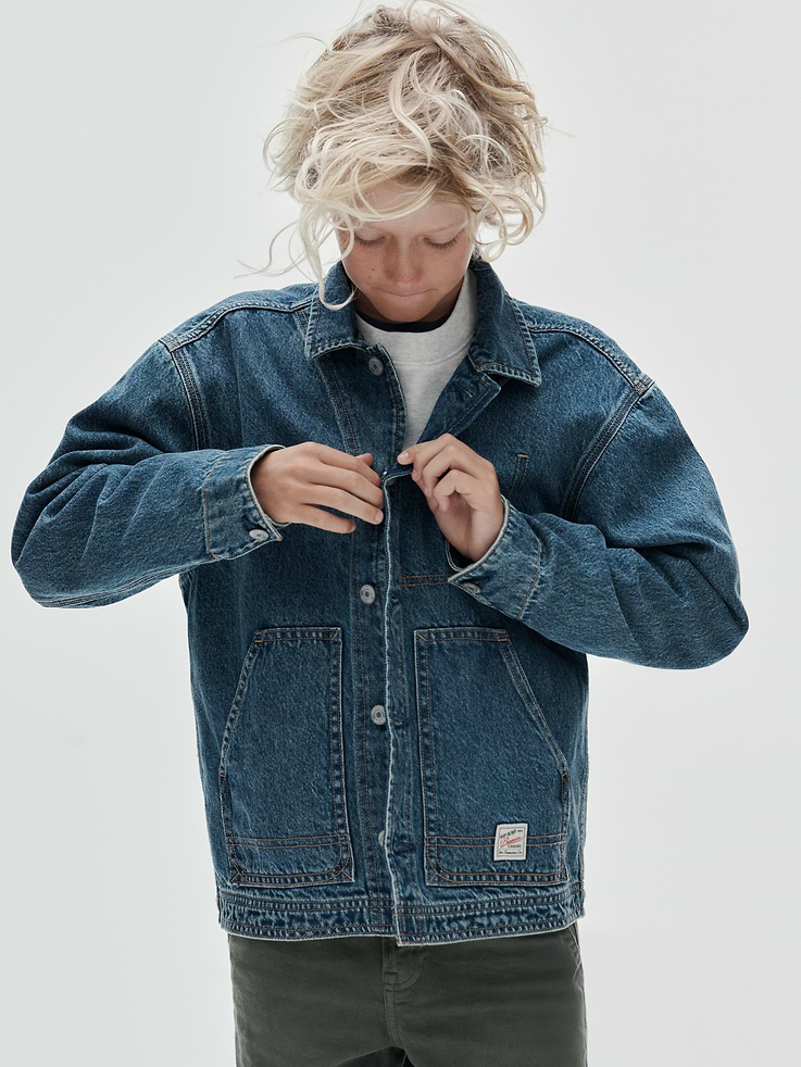 Image number 4 showing, Kids Denim Chore Jacket