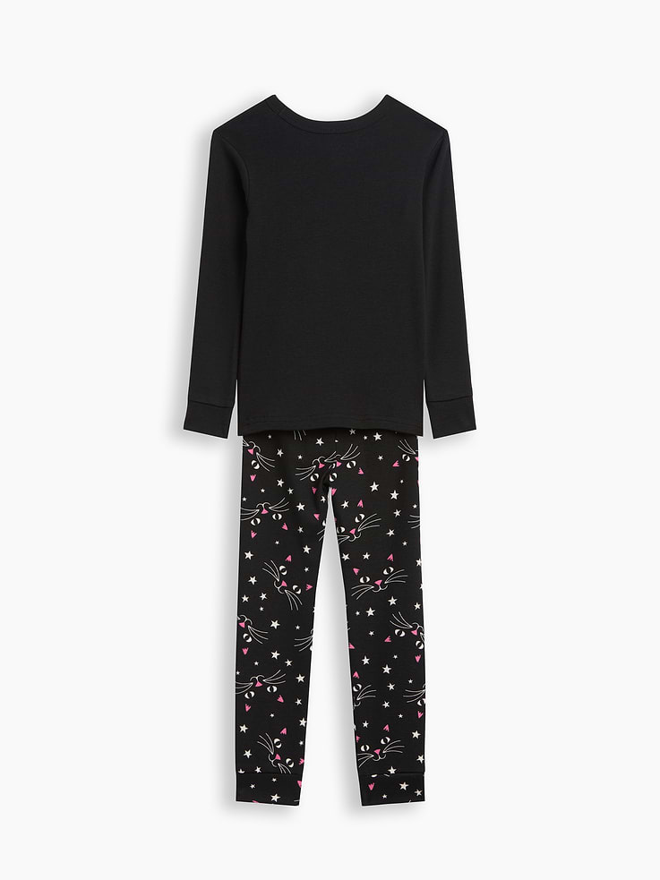 Image number 4 showing, babyGap Glow-in-the-Dark Halloween Cat PJ Set
