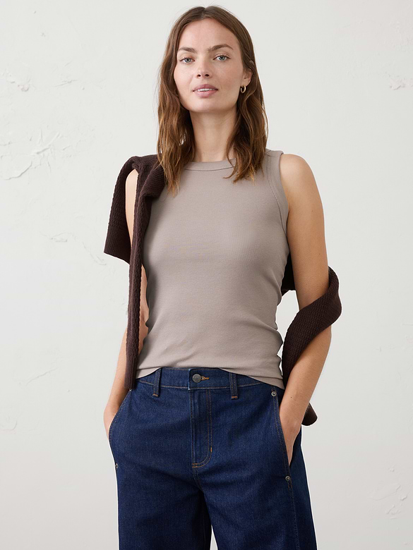 Ribbed Racer Tank