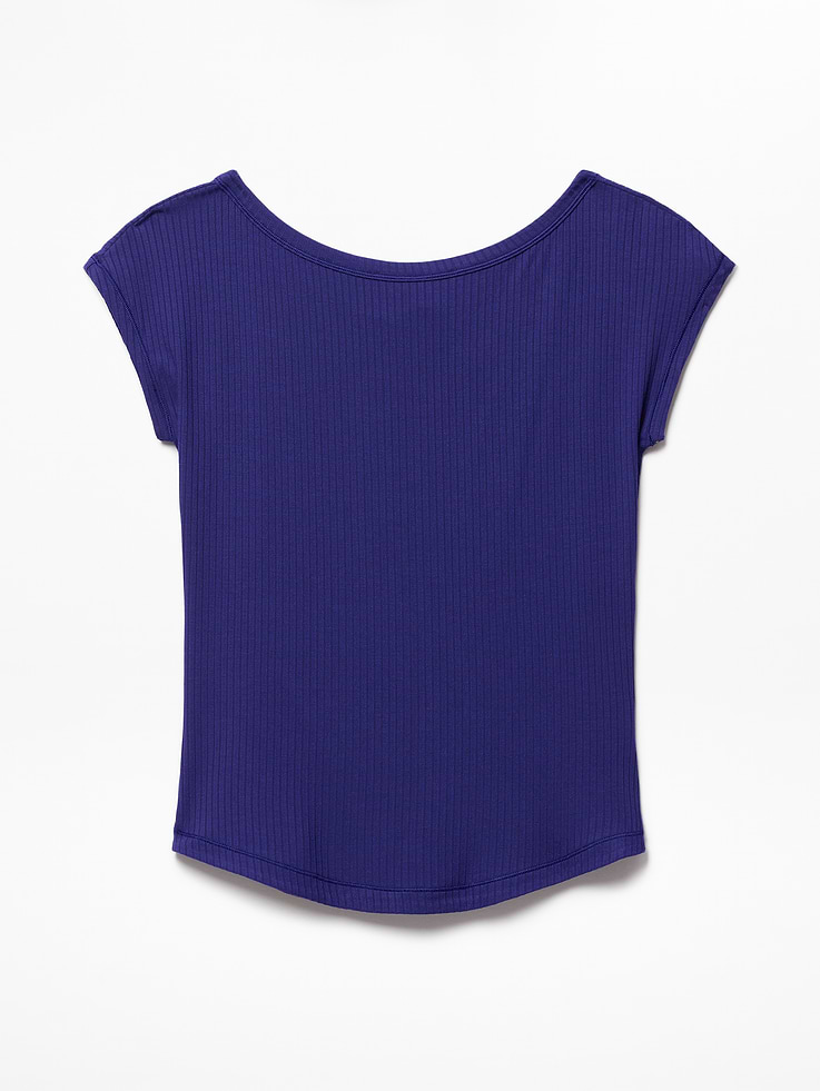 Image number 7 showing, Perfect Rib Boatneck Tee