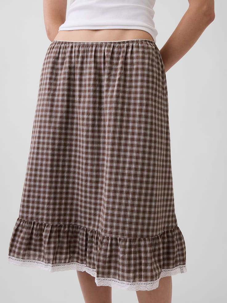 Image number 4 showing, Ruffle-Hem Easy Knee-Length Skirt