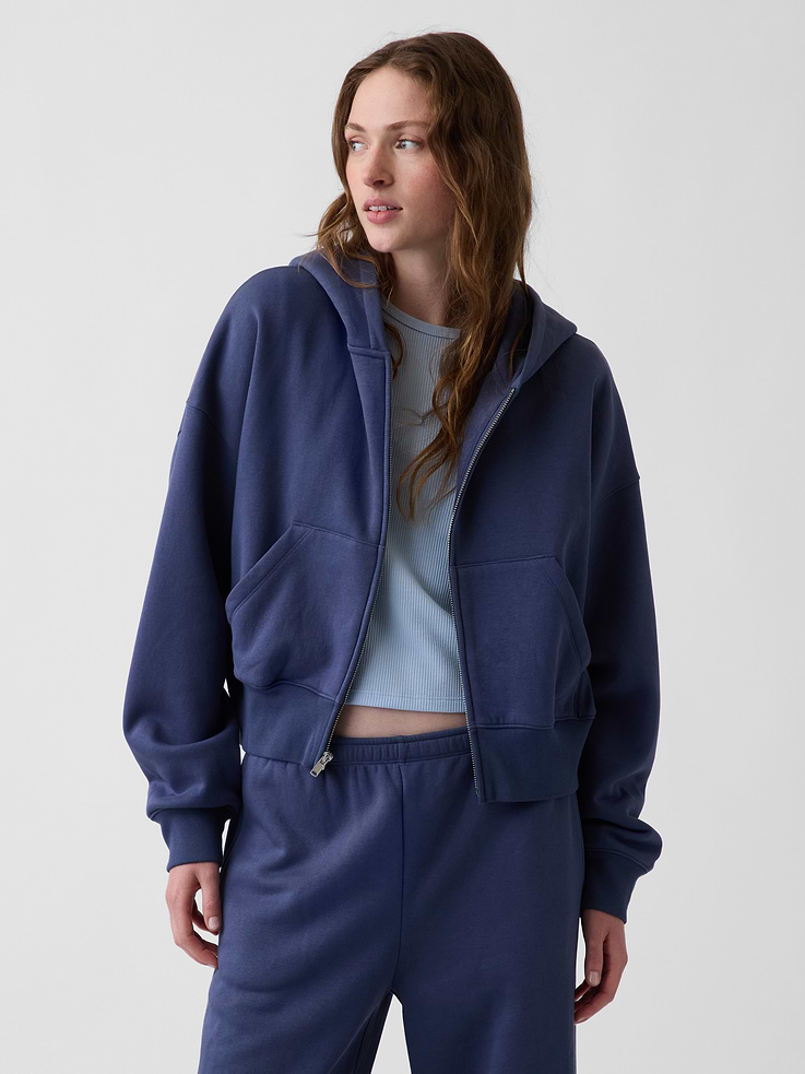 Image number 5 showing, VintageSoft Wedge Zip Hoodie