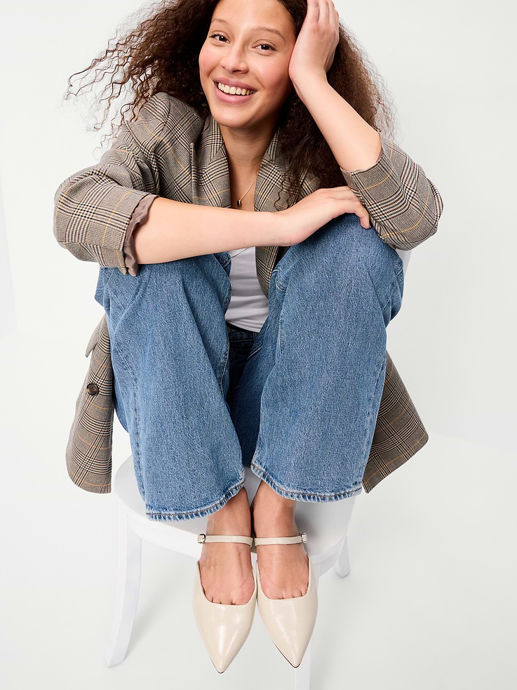 Image number 2 showing, Pointed-Toe Mule Flats for Women