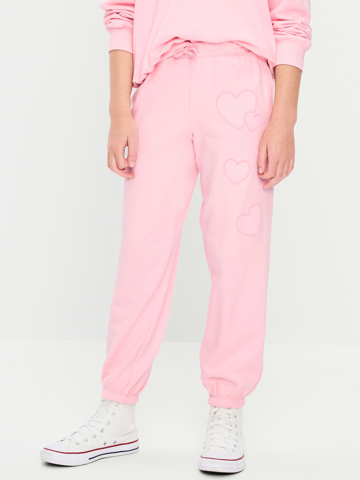 L'image numéro 1 présente Pantalon de jogging rétro à taille haute pour Fille