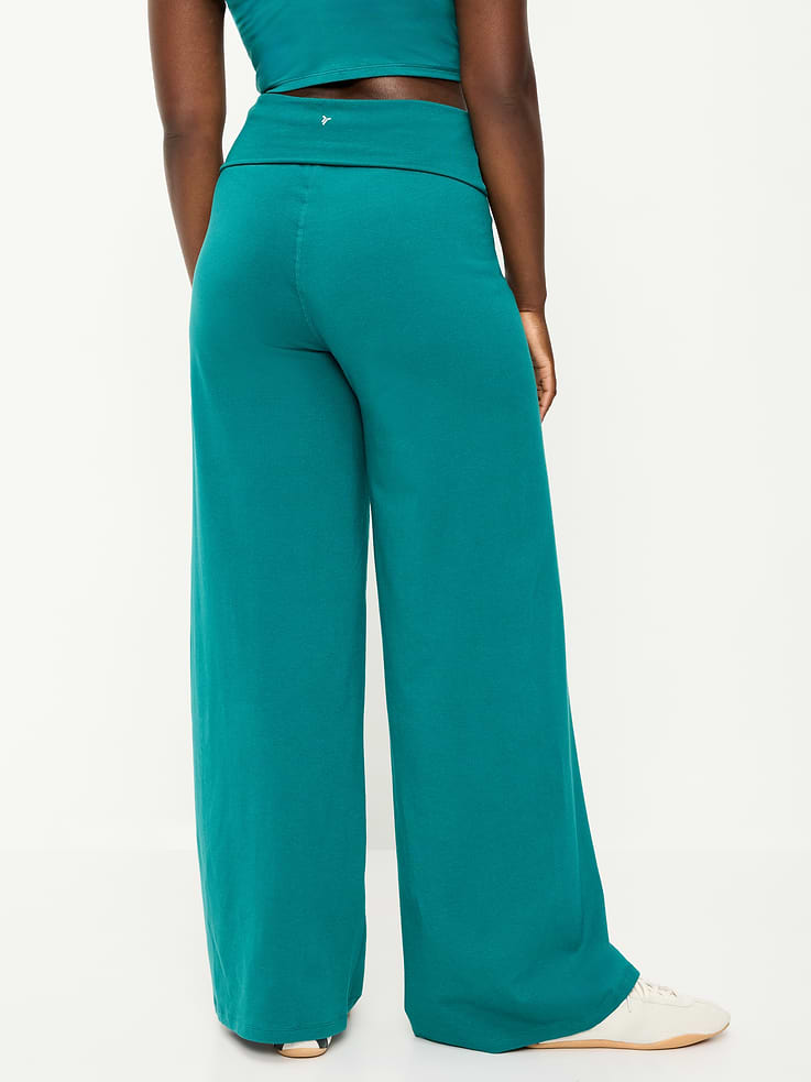 L'image numéro 6 présente Pantalon PowerChill jambe large à taille haute et rabattable