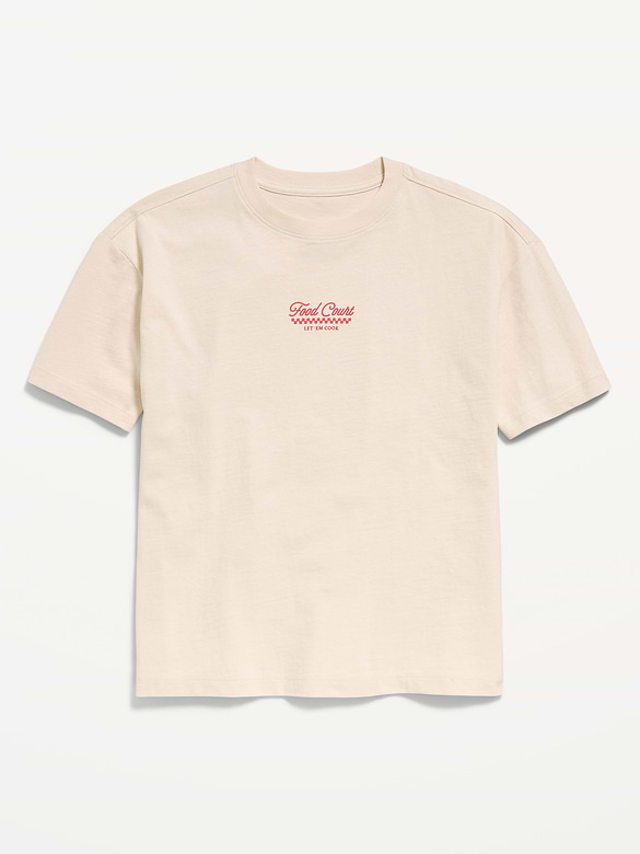 Oversized Short-Sleeve Graphic T-Shirt for Boys