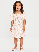 Image number 1 showing, Printed Short-Sleeve Dress for Toddler Girls