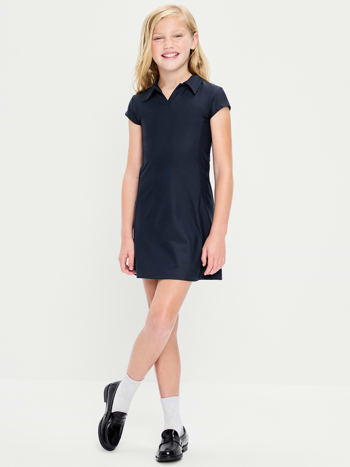 Image number 1 showing, PowerSoft Collared Athletic Dress for Girls