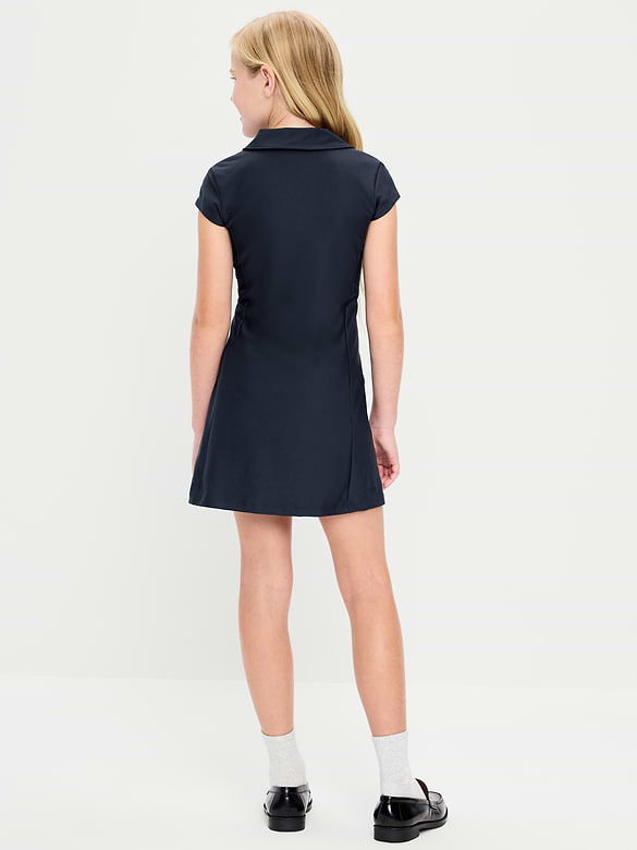 PowerSoft Collared Athletic Dress for Girls