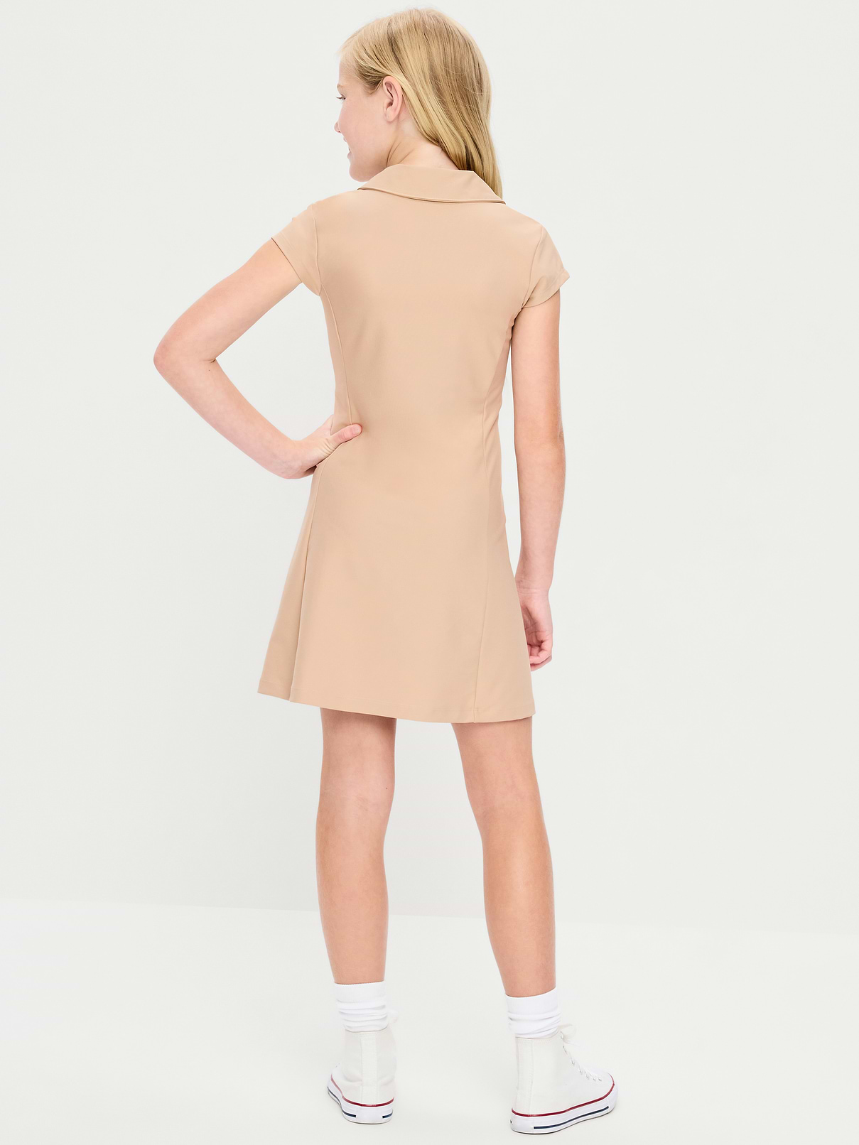 Image number 2 showing, PowerSoft Collared Athletic Dress for Girls