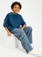 Image number 3 showing, Ultra Baggy Pull-On Cargo Pants for Boys