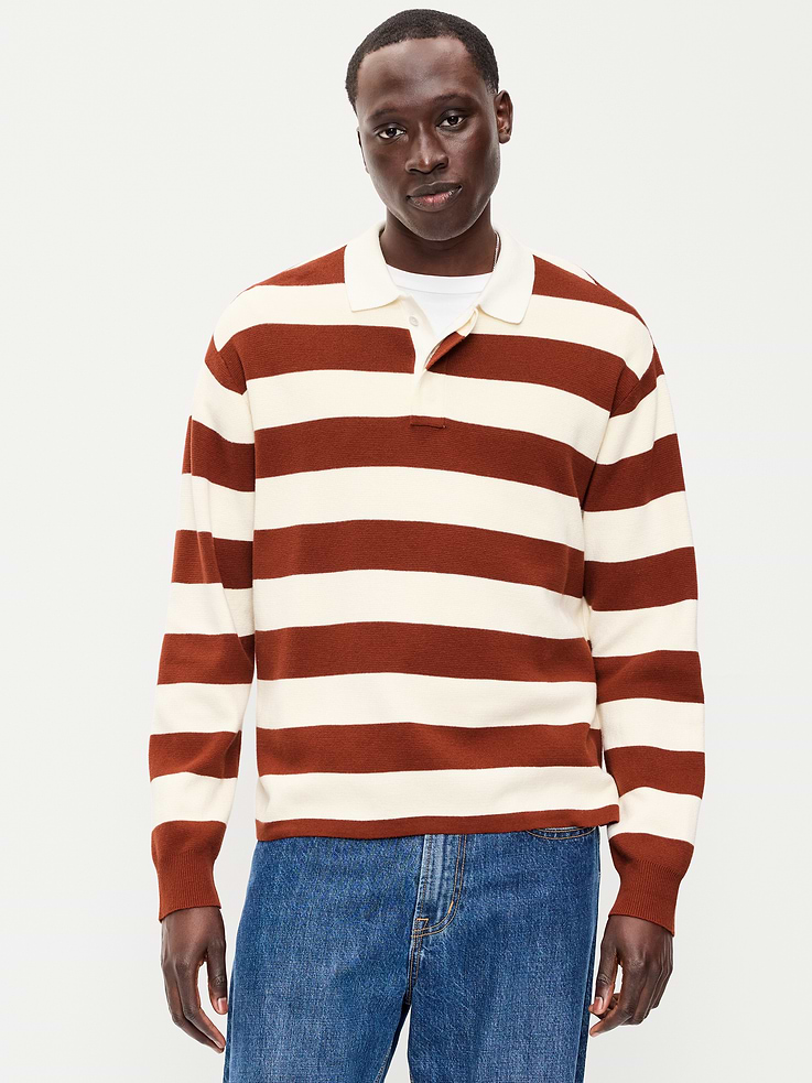 Image number 1 showing, Long-Sleeve Rugby Polo