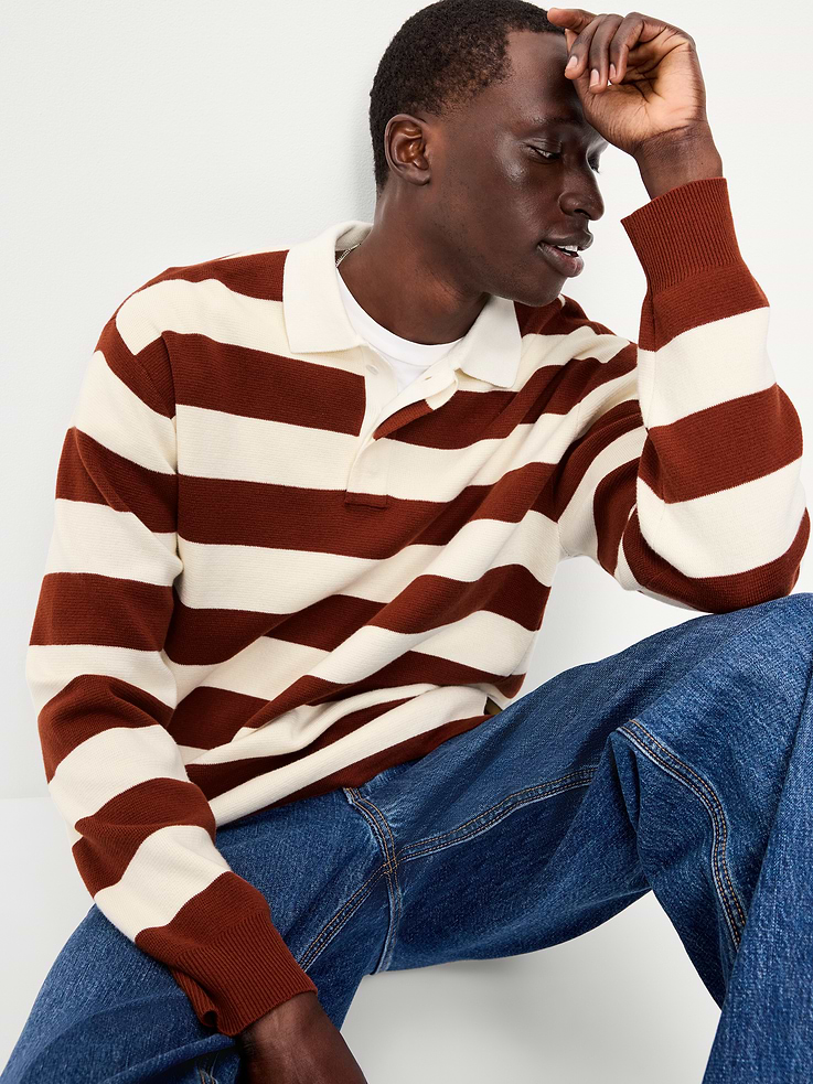 Image number 3 showing, Long-Sleeve Rugby Polo