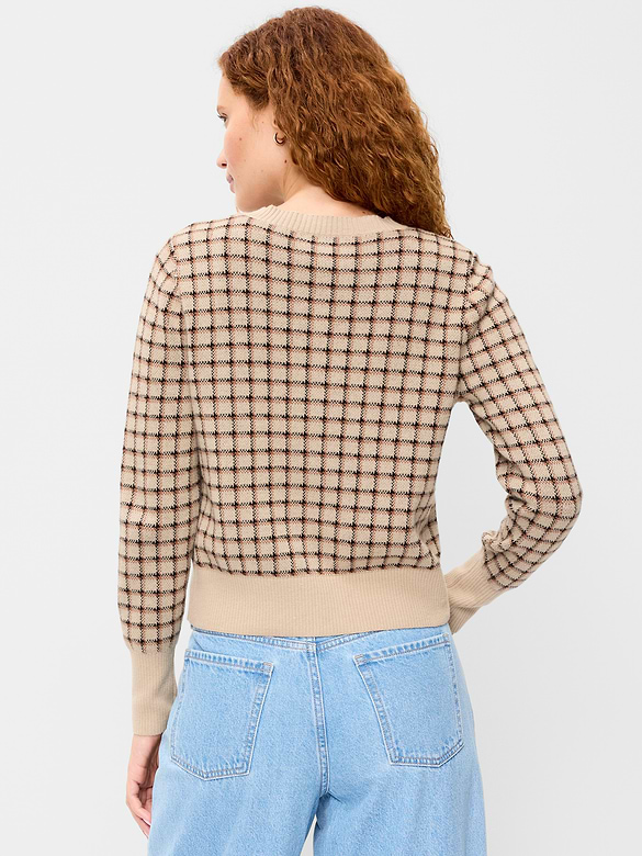 SoSoft Cotton Crew-Neck Cardigan Sweater