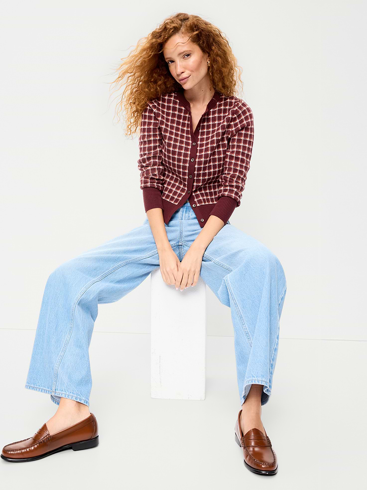 Image number 3 showing, SoSoft Cotton Crew-Neck Cardigan Sweater