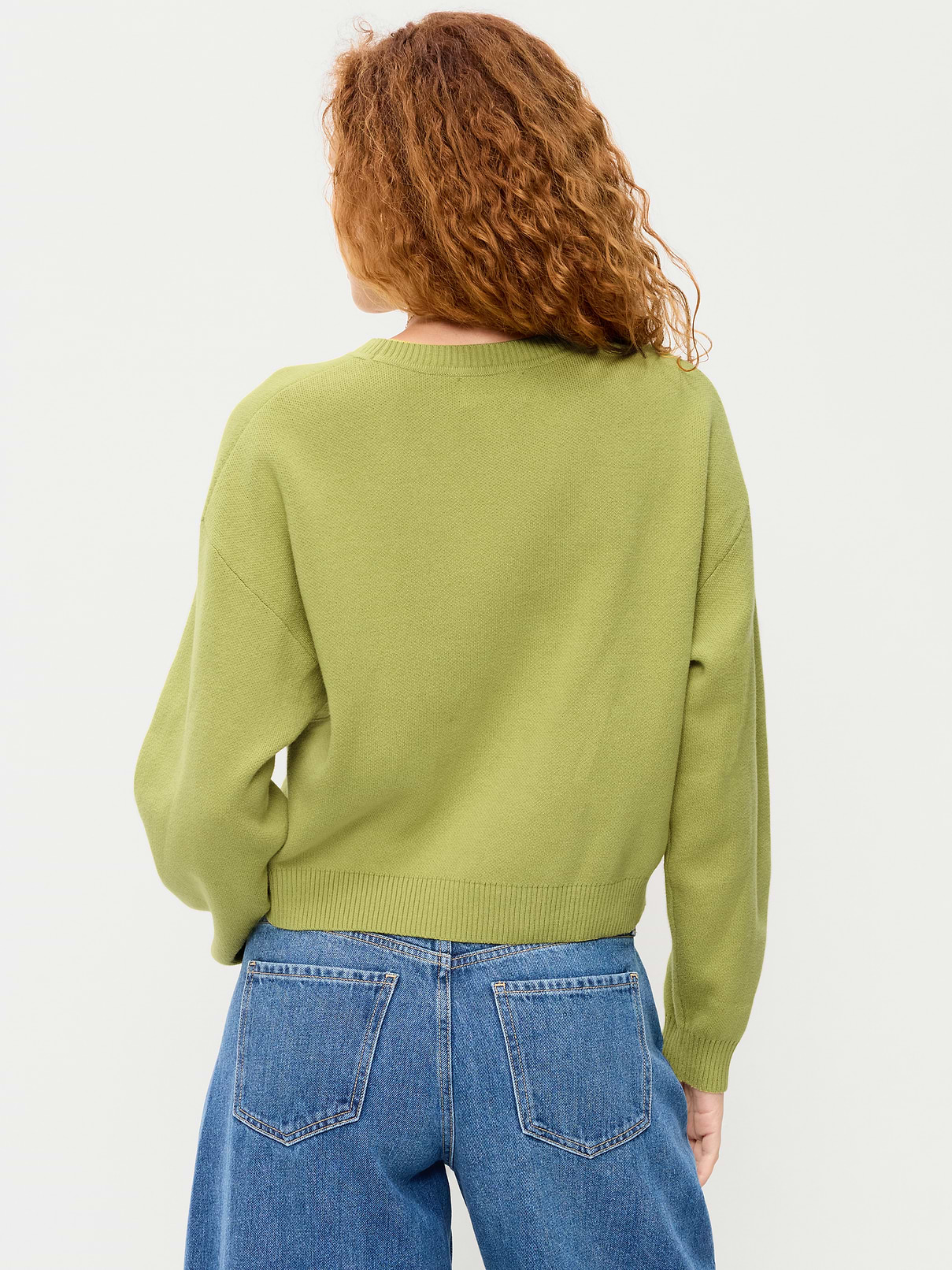 Image number 2 showing, SoSoft Cotton Crew-Neck Cropped Sweater