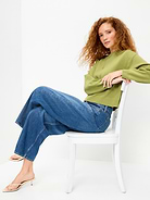 Image number 3 showing, SoSoft Cotton Crew-Neck Cropped Sweater