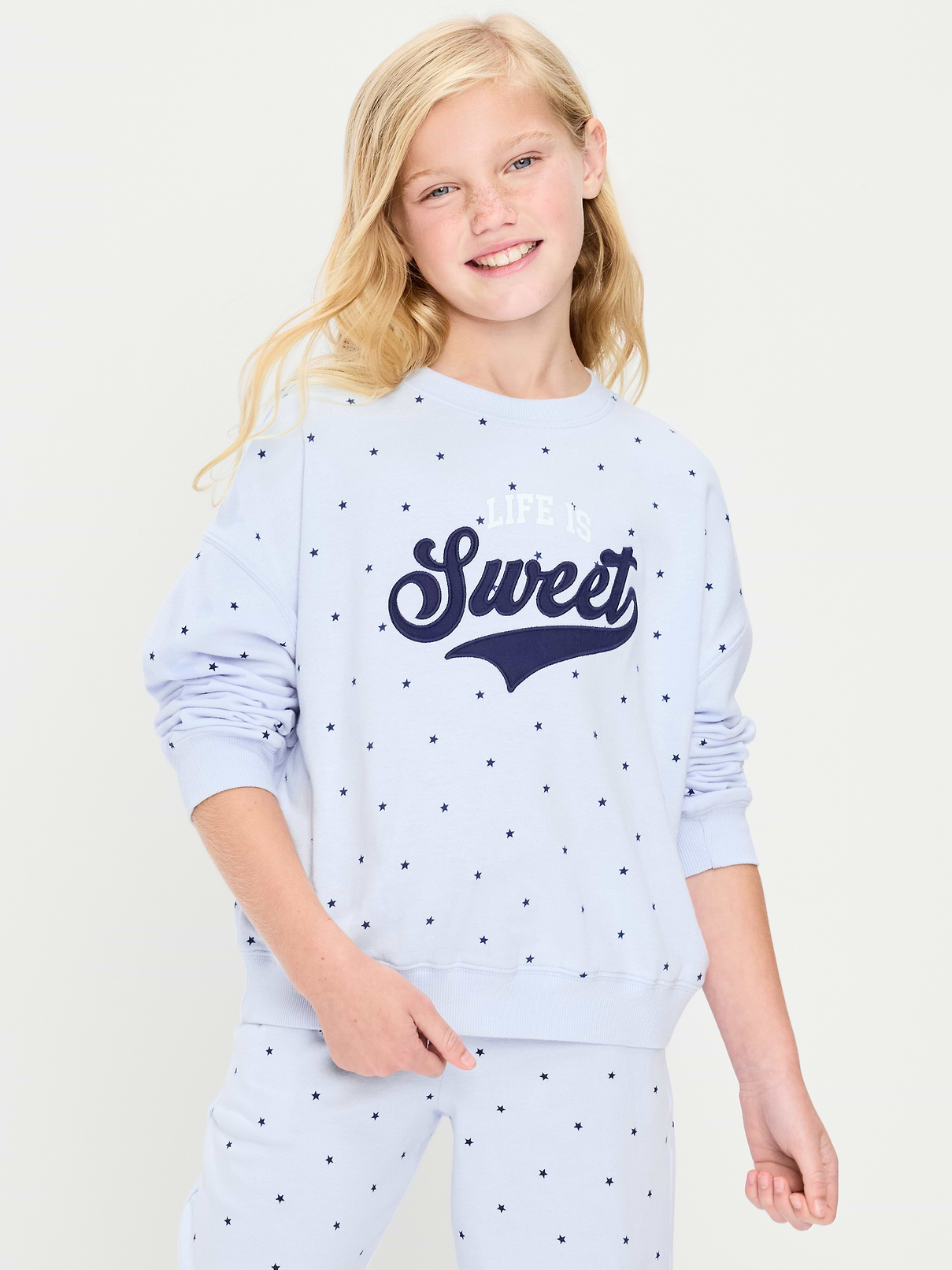 Image number 1 showing, Favorite Fleece Oversized Tunic Sweatshirt for Girls