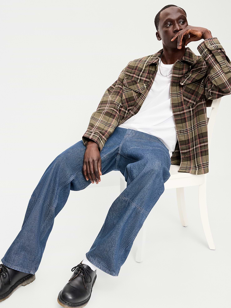 Image number 3 showing, Long-Sleeve Heavyweight Plaid Flannel Pocket Shirt