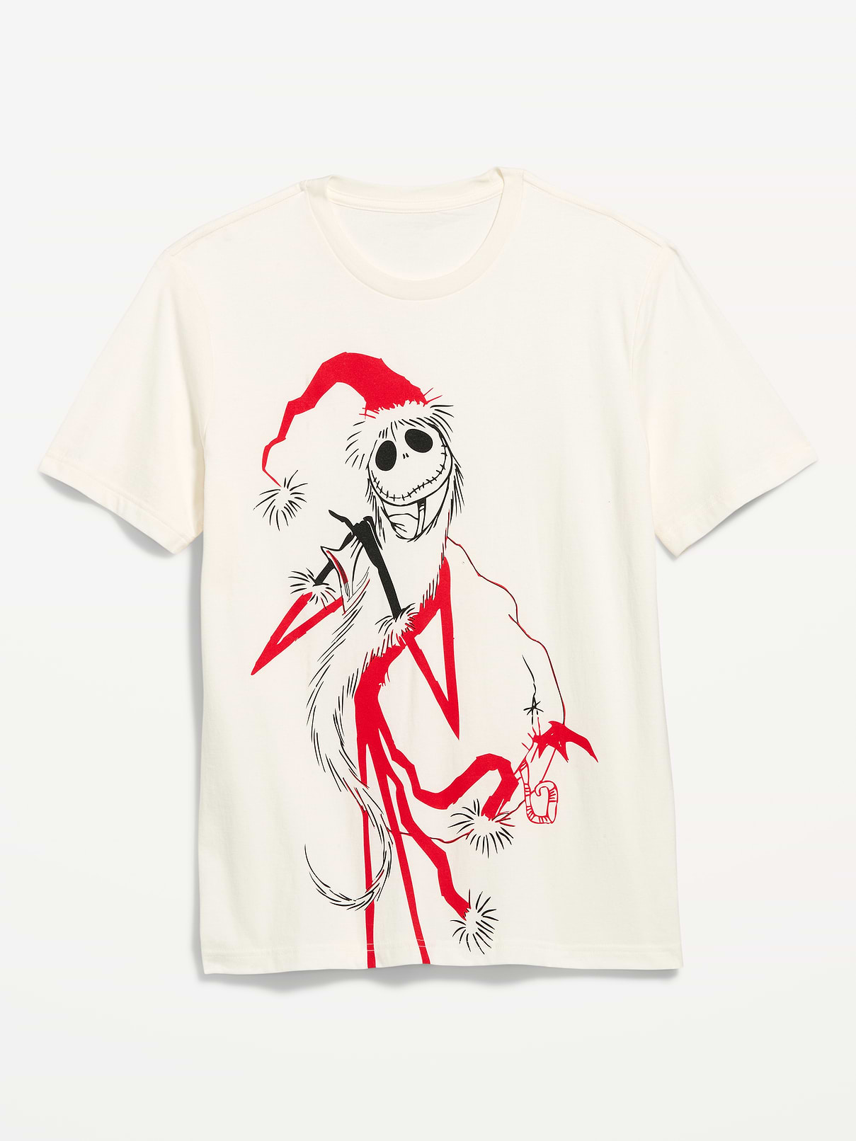 Image 1 of 2, rib-knit crew neck, short sleeves, licensed graphic, ©Disney, Product #909959