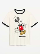 Image 1 of 2, rib-knit crew neck, short sleeves, licensed graphic, © Disney, Product #909915