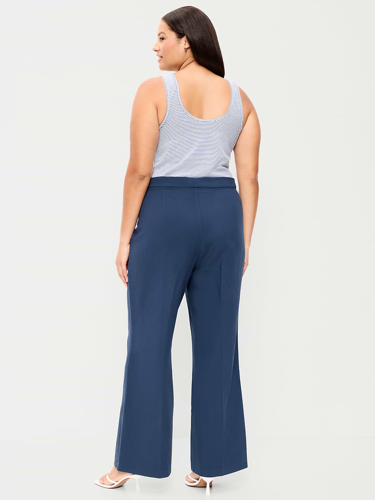 Image number 8 showing, High-Waisted Patch Pocket Flare Pants