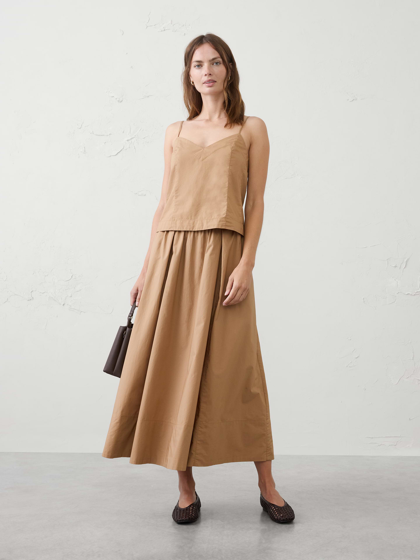 Image number 1 showing, Pleated Swing Cropped Top