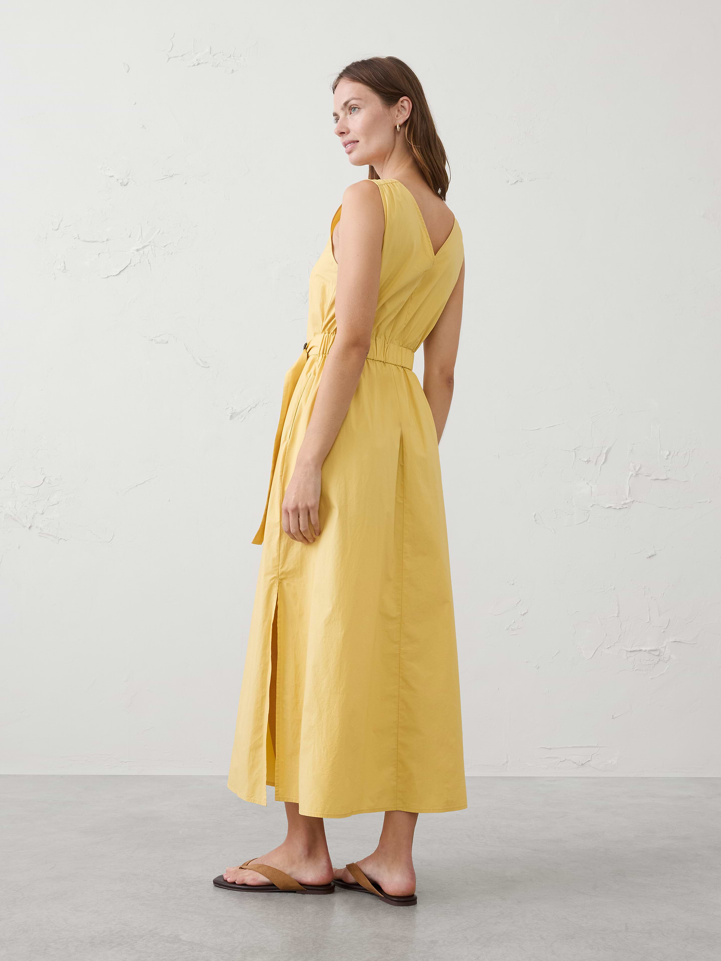 Image number 2 showing, Poplin Belted Maxi Dress