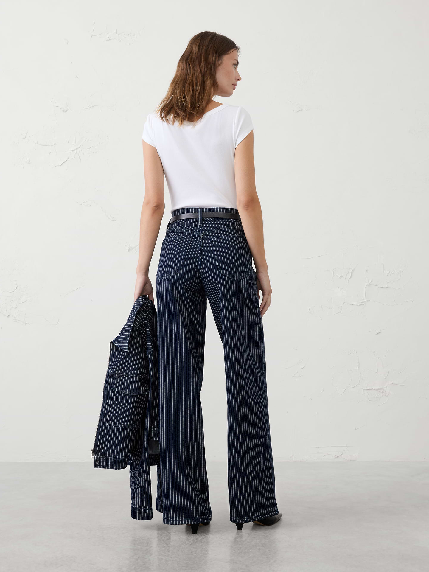 Image number 2 showing, Wide-Leg High-Rise Jean
