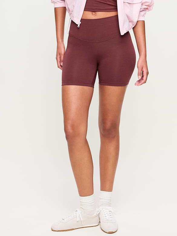 High-Waisted PowerChill Biker Shorts -- 5-inch inseam