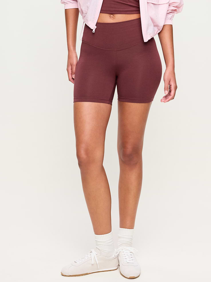Image number 1 showing, High-Waisted PowerChill Biker Shorts -- 5-inch inseam