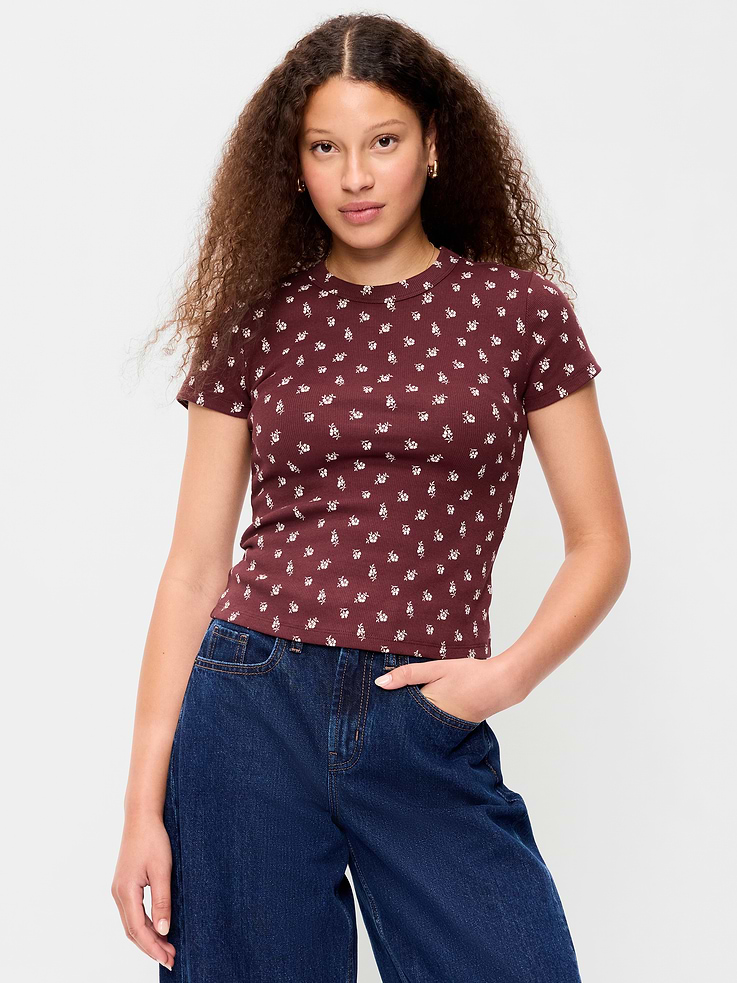 Image number 1 showing, Snug Crop T-Shirt