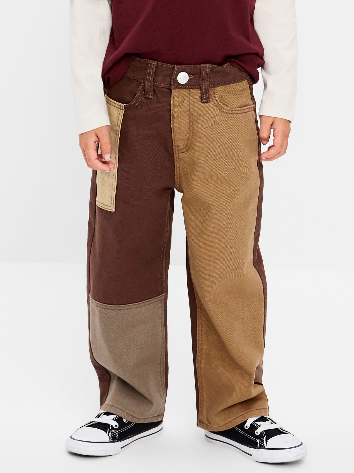 Image number 2 showing, Baggy Patched Jeans for Toddler Boys