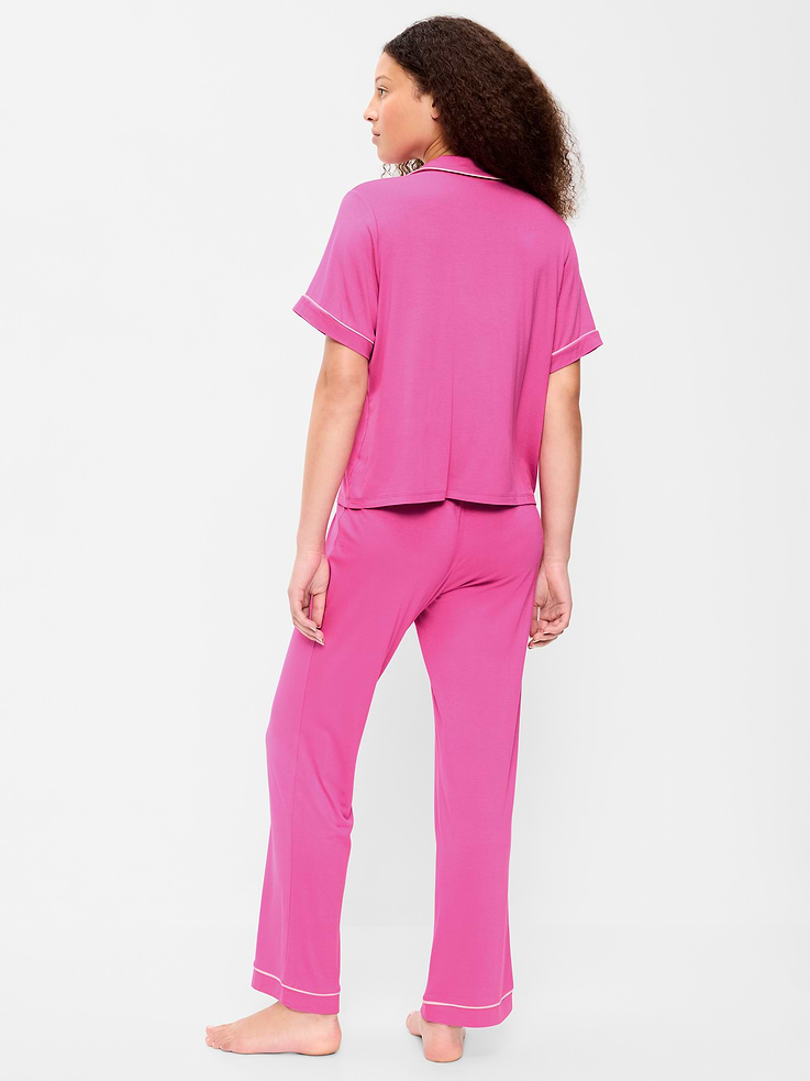 L'image numéro 2 présente Ensemble pantalon en tricot de jersey Grasse matinée